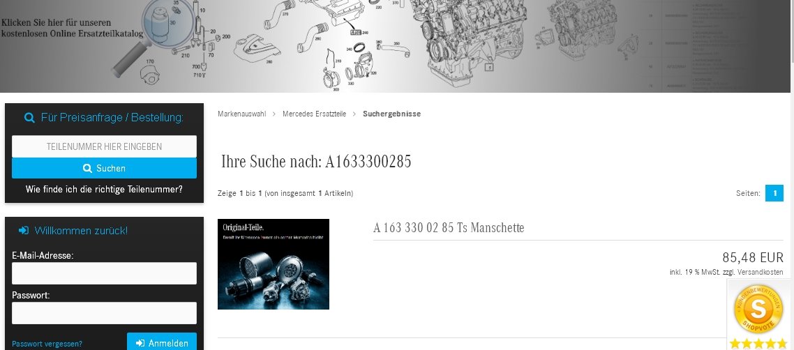 Manschette Antriebswelle